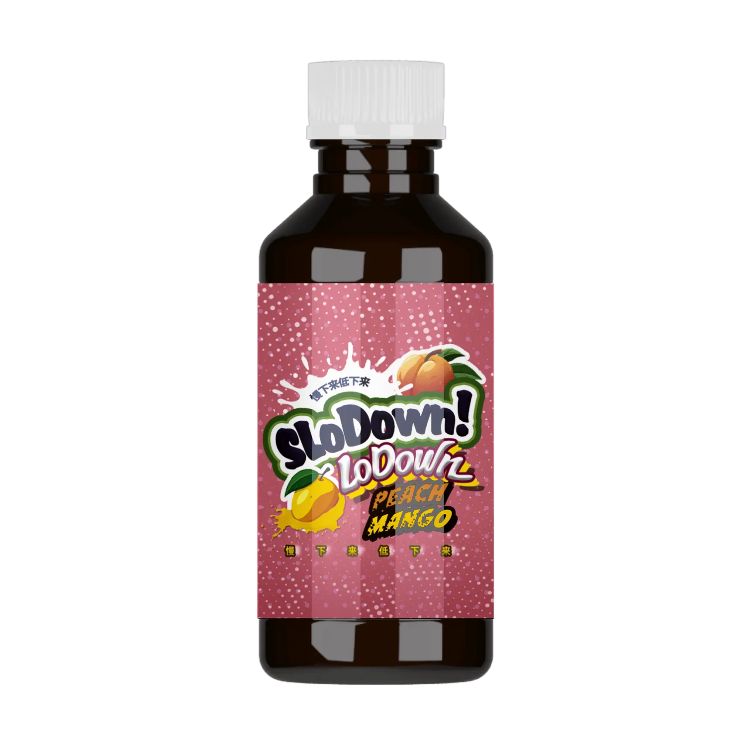 SloDown LoDown - Peach Mango THC Syrup - Bay Smokes