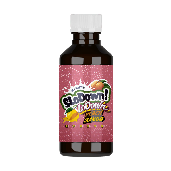 SloDown LoDown - Peach Mango THC Syrup - Bay Smokes