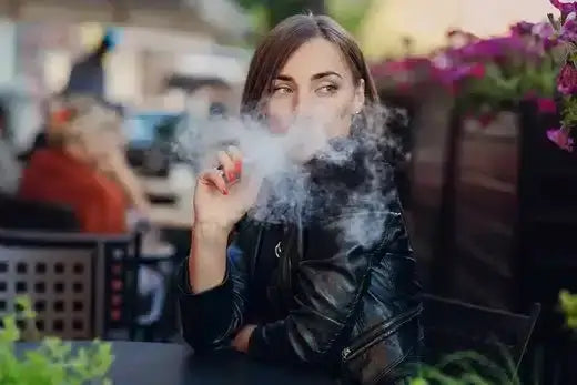 woman vaping