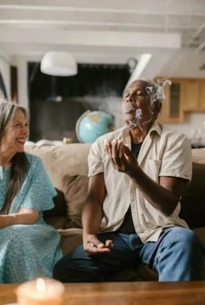 old people smoking weed