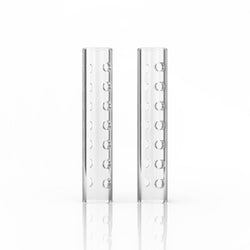 HOLLOW QUARTZ PILLARS WITH HOLES (2PK)