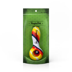Vibrant  Linework Twist Spoon Pipe