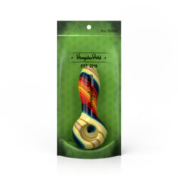 Vibrant  Linework Twist Spoon Pipe