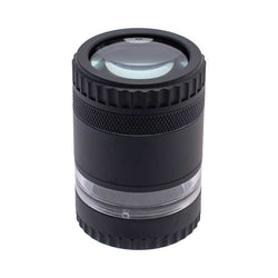 GRINDER WITH MAGNIFYING LID