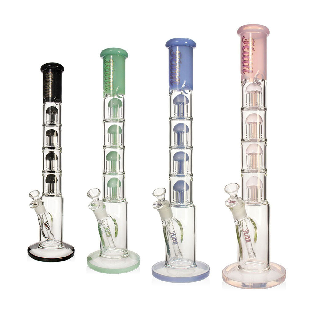Bong con percolador de cúpula cuádruple y multicámara HITTN