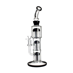 Hittn Triple Tree Perc Bent Neck Dab Rig