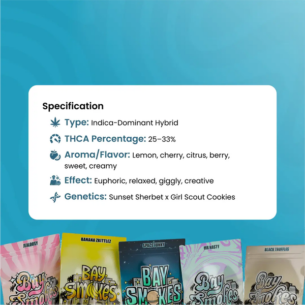 Lemon Cherry Gelato – THCa Flower - Bay Smokes