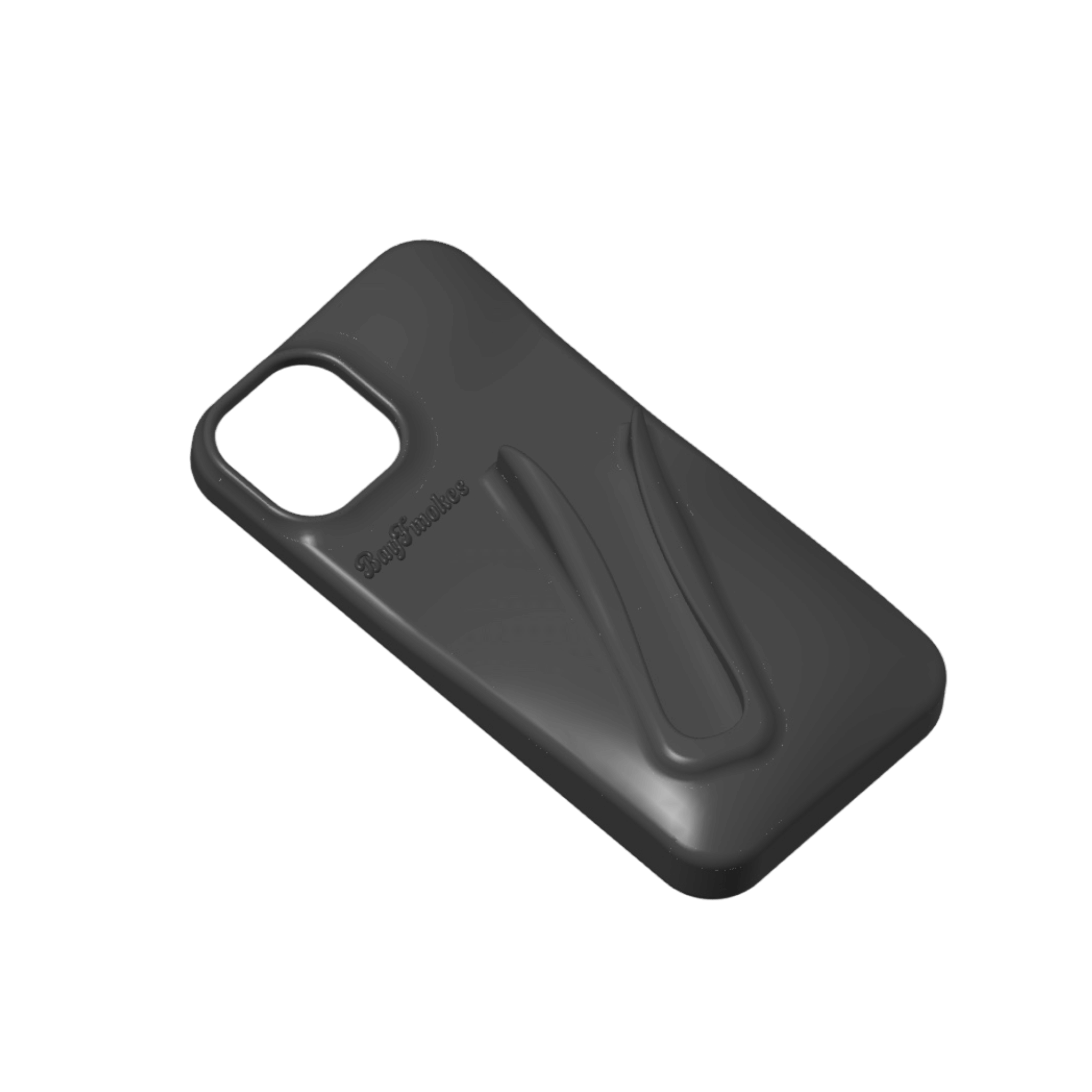 Bay Smokes Phone Case: soft, flexible rubber design for optimal protection and style.