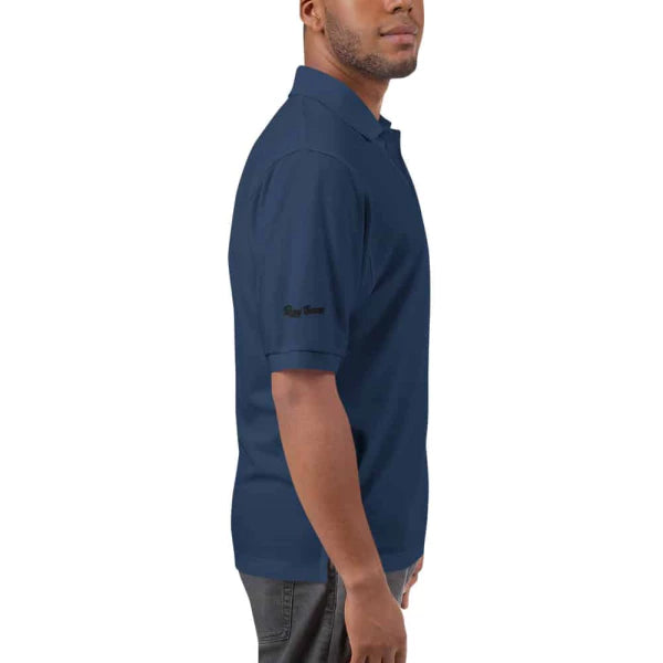 Premium Golf Polo-Navy side