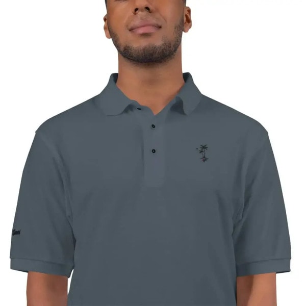 Premium Golf Polo-Steel Grey