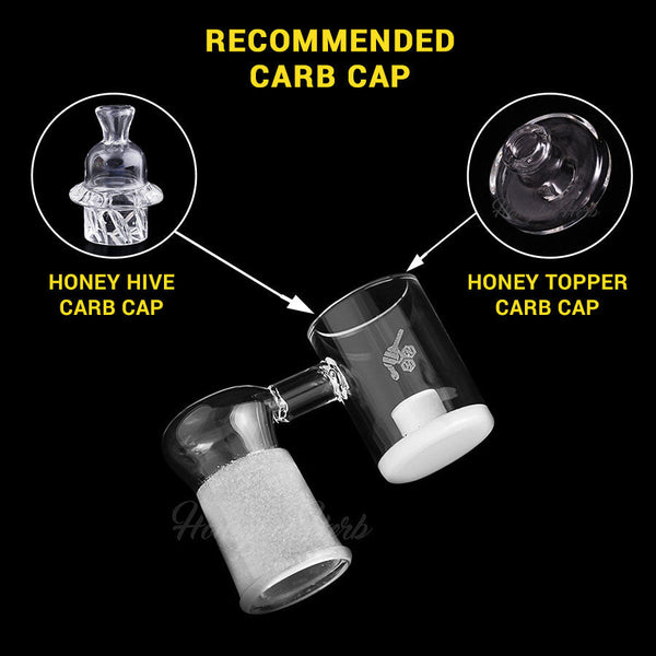 HONEY & MILK CORE REACTOR SIDECAR QUARTZ BANGER - 90° DEGREE | YL-CLOSEOUT