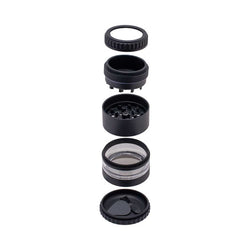 GRINDER WITH MAGNIFYING LID