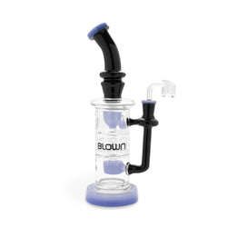 BLOWN Glass Goods ZETA 12in Rig w/ 5-Stack Plate Perc + Recycler & Drum Perc
