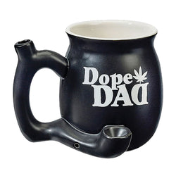 DOPE DAD ON BLACK CHUBBY PREMIUM ROAST & TOAST PIPE MUG