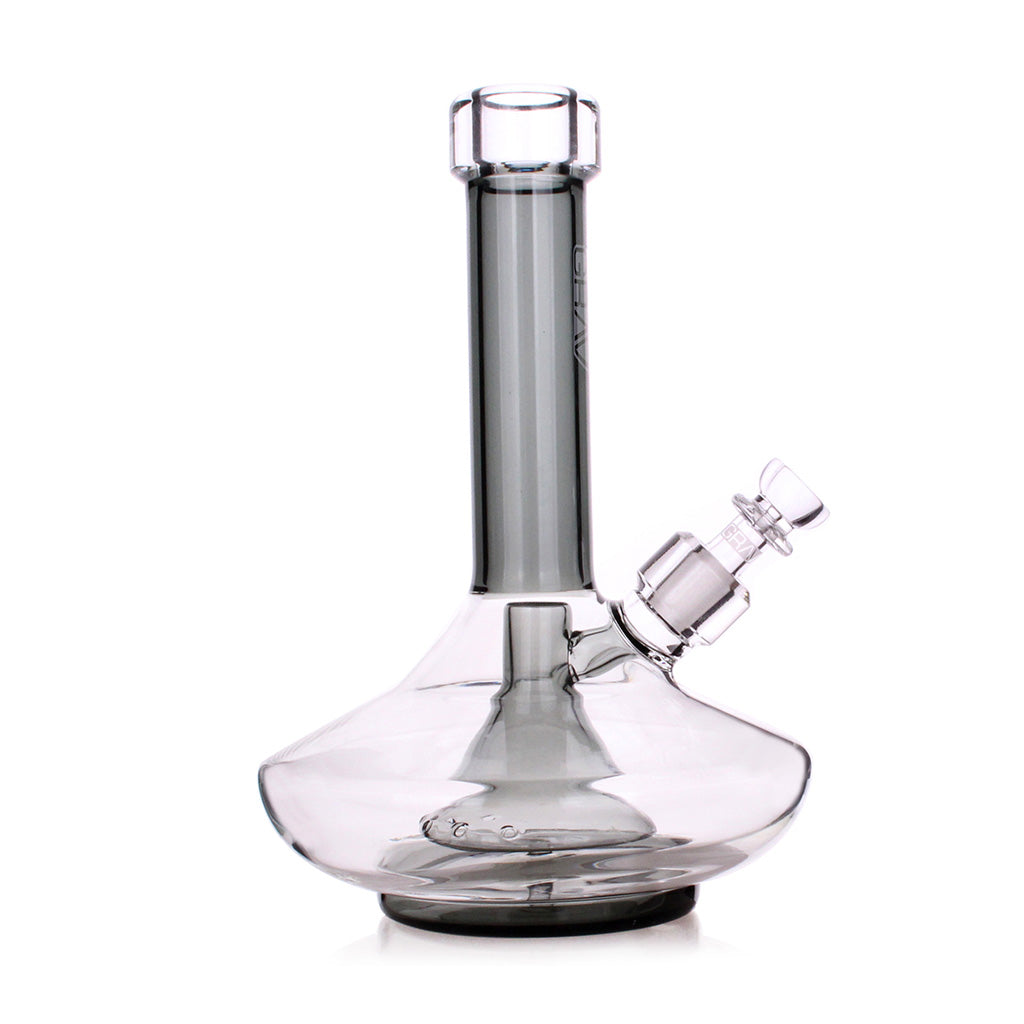 Bong de base ancha pequeña con percolador de tubo descendente GRAV FISSION