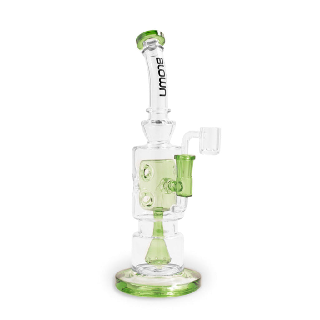 BLOWN Glass Goods ALPHA 12in Rig w/ Drip Perc Fab Egg Mid