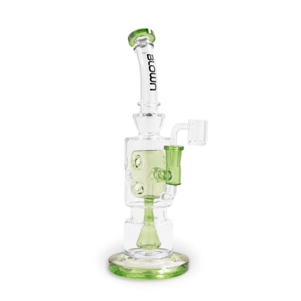 BLOWN Glass Goods ALPHA 12in Rig w/ Drip Perc Fab Egg Mid