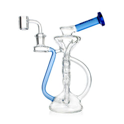HITTN 6 HOLE SWISS PERC KLEIN RECYCLER DAB RIG