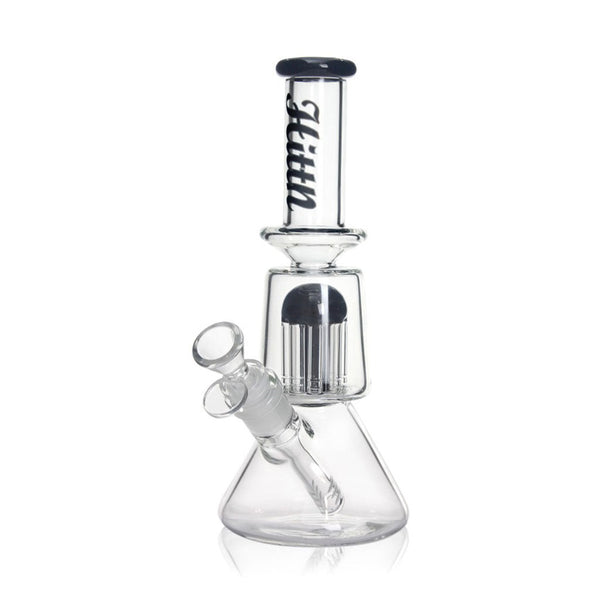 HITTN 8-ARM TREE PERC BEAKER BONG WITH SPLASH GUARD
