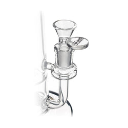HITTN STRAIGHT TUBE BONG WITH SHOWERHEAD PERC & SPLASH GUARD