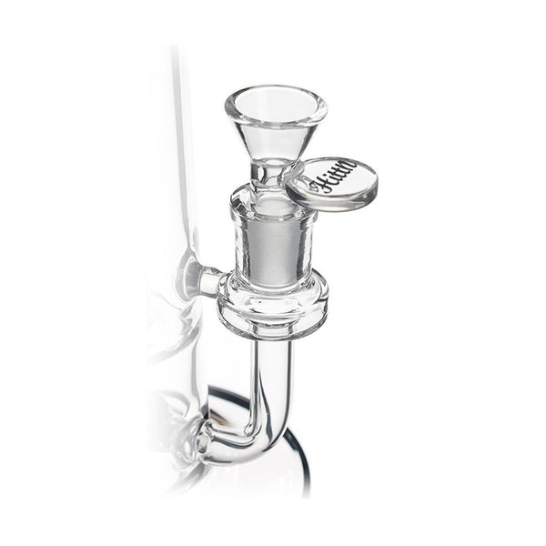 HITTN STRAIGHT TUBE BONG WITH SHOWERHEAD PERC & SPLASH GUARD