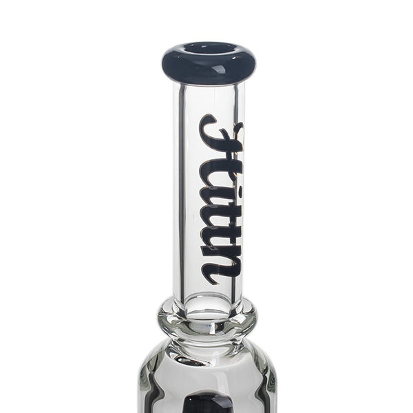 HITTN STRAIGHT TUBE BONG WITH SHOWERHEAD PERC & SPLASH GUARD