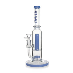 HITTN STRAIGHT TUBE BONG WITH SHOWERHEAD PERC & SPLASH GUARD