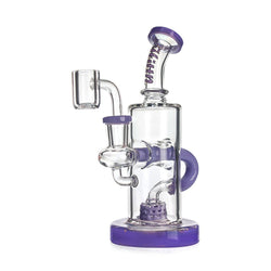 HITTN COLOR-ACCENTED BARREL PERC RECYCLER RIG