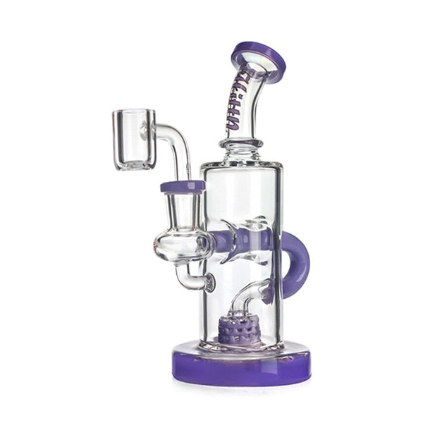 HITTN COLOR-ACCENTED BARREL PERC RECYCLER RIG