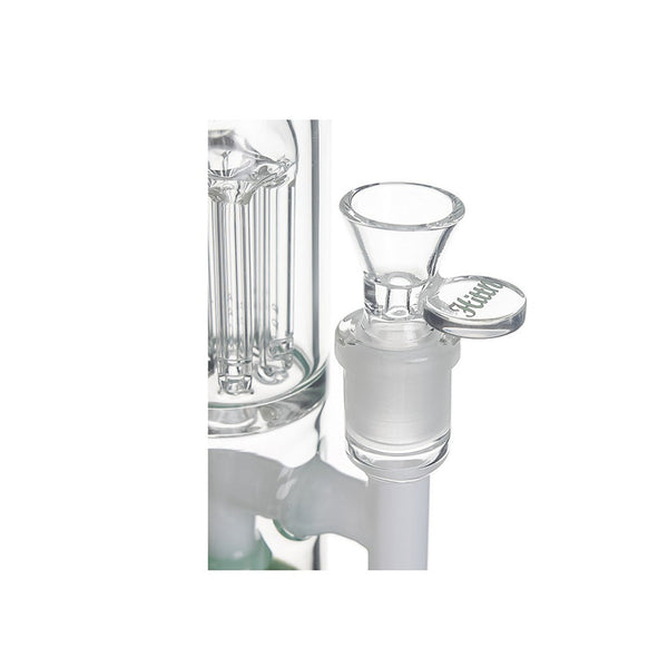 HITTN SHOWERHEAD 6-ARM TREE PERC STRAIGHT TUBE BONG