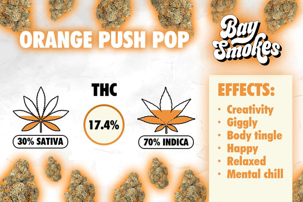 Orange Push Pop- THCa Flower Bay Smokes