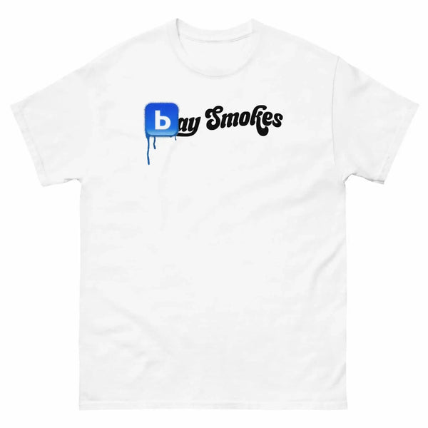 B Logo Tee – White - Bay Smokes