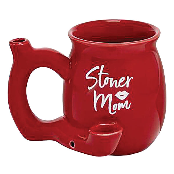 Taza premium para tostadas y asados de Stoner Mom Red Chubby