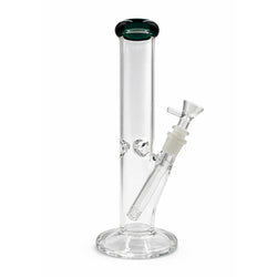 STRAIGHT TUBE BONG WITH ICE CATCHER AND ROUND BASE