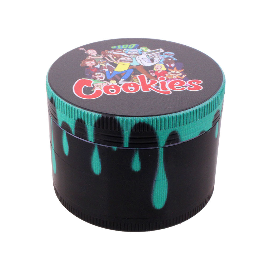 MOLINILLO DE HIERBAS DE ALUMINIO COLOR DRIP DE 4 PIEZAS