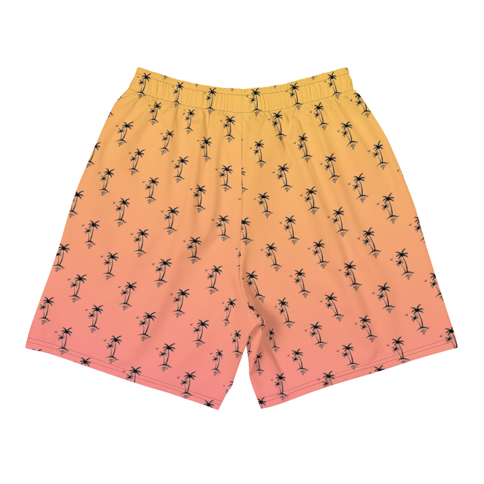 bay smokes Palm Tree Gradient Shorts Sunset back