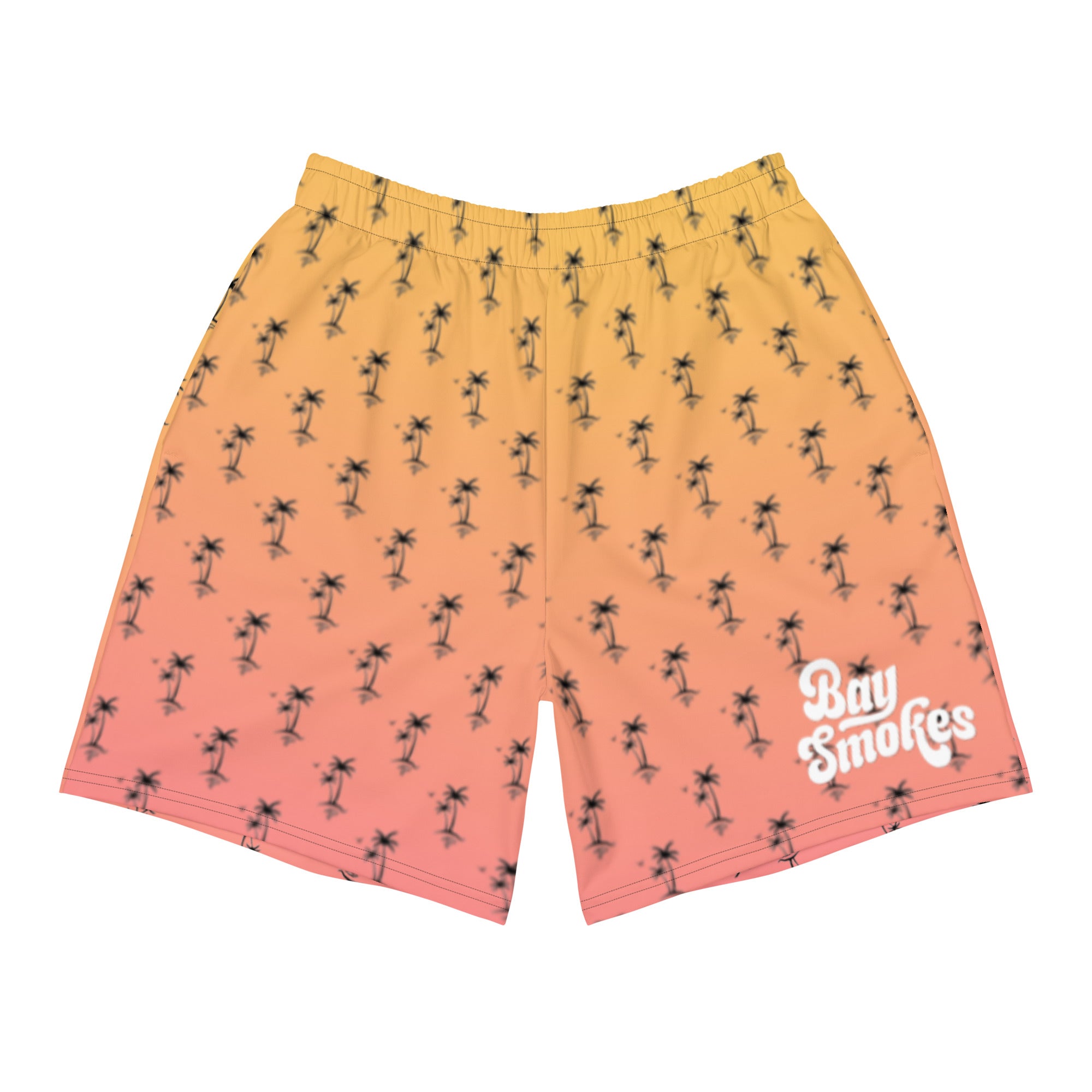 bay smokes Palm Tree Gradient Shorts Sunset